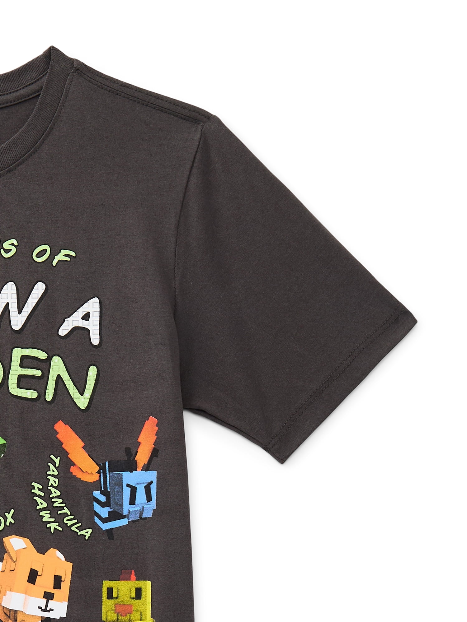 Roblox Boys' & Big Boys' Grow a Garden Graphic Tee with Short Sleeves, Sizes 4-18