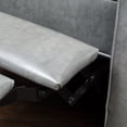 thumbnail image 5 of Christopher Knight Home Ethan Tufted Bonded Leather Recliner Chair by  Grey, 5 of 6