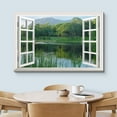 thumbnail image 3 of wall26 Canvas Print Wall Art Window View Forest Lake During Spring Nature Wilderness Photography Modern Art Rustic Scenic Colorful Ultra for Living Room, Bedroom, Office - 16"x24", 3 of 5