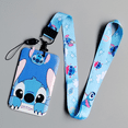 thumbnail image 1 of YIXIGGC Anime Cartoon Stitch Hard PVC Bus Pass Card Case - ID Badge Holder with Polyester Lanyard for Student Campus Card, Meal Card, Work ID CJ#419-4737, 1 of 4