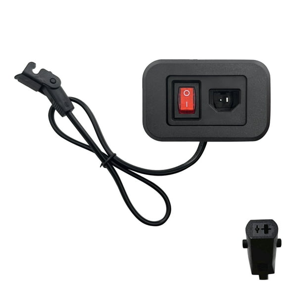 Fixed DC Power Socket Replacement with Switch for Power Recliner Lift Chairs