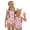 #A08-Pink, variant on Abcomgle Girls Swimsuit Size 6 Strawberry Daisy Floral One Piece Girls Swimsuit Ruffled Stretchy Swimwear for Girls