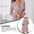 thumbnail image 2 of Jumpingount Mujeres otoño primavera Sexy vestido con cuello en V fiesta banquete niñas vestidos de manga larga gasa Streetwear Clubwear ropa Vestidos METRO Jumpingount AP015358-03, 2 of 6