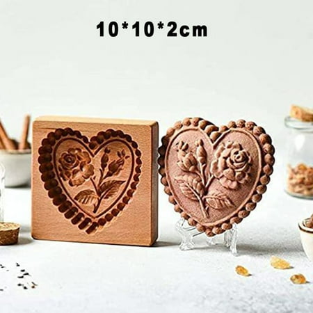 

Wooden Cookie Molds Cookie Wooden Gingerbread Cookie Moulds Press 3D Cake Embossing Baking Mold Pumkin Cutter Bakery Gadgets