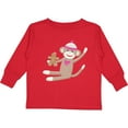 thumbnail image 3 of Inktastic Sock Monkey Gingerbread Boys or Girls Long Sleeve Toddler T-Shirt, 3 of 5