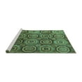 thumbnail image 2 of Ahgly Company Machine Washable Indoor Rectangle Abstract Turquoise Blue Modern Area Rugs, 2' x 3', 2 of 4