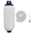 thumbnail image 2 of Boat  with Rope and , Inflatable Boat Bumper, Boat Accessories, Protection for Docking Speedboat Sailboats Pontoon Yacht White Rope, 2 of 9