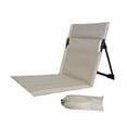 thumbnail image 4 of Silla de playa con respaldo, silla plegable, cojín portátil para gradas, almohadilla para asiento Beige, 4 of 8