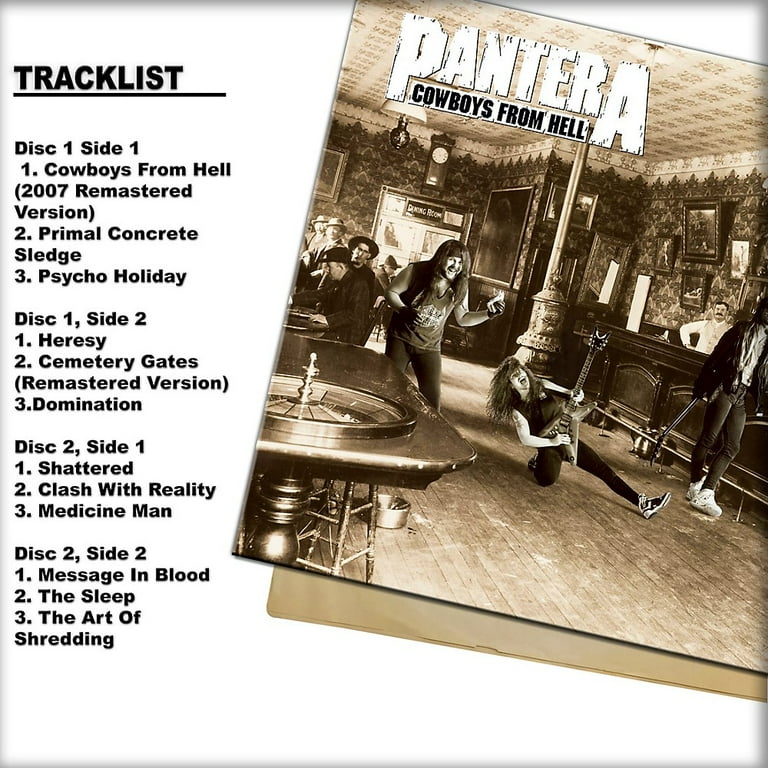 PANTERA COWBOYS FROM HELL レコード PANTERA black Vinyl LP Cowboys From Hell (1990 Warner/Atco