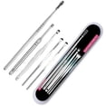 thumbnail image 5 of 5PCS/Set Stainless Steel Ear Pick Anti-Slip Earpick Ear Wax Curette Remover Ear, 5 of 5
