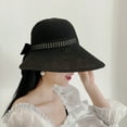 thumbnail image 5 of Shenmeida Women Sun Hat Foldable Sun Cap Summer Wide Brim Empty Top Beach Hollow Out Hat Headwear, 5 of 5