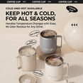 thumbnail image 5 of 500ml 304 Stainless Steel Coffee Mug with Dual-Mode Sealed Lid, Leak-Proof Insulated Travel Tumbler with Wide Handle for Office, Commute & Home, 5 of 8