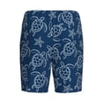 thumbnail image 2 of Haiem Sea Turtle Men's Pajama Short with Soft Woven Cotton Elastic Waistband Sleep Short-X-Large, 2 of 9