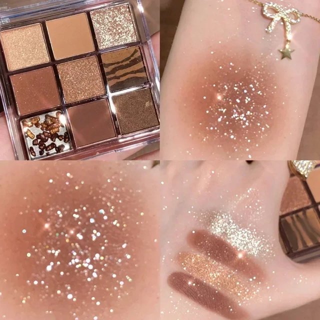 Paleta de sombra de ojos brillante, sombra de ojos marrón mate en polvo, Punk, negro ahumado, resistente al agua, sombra de ojos mezclable de larga duración, cosmético