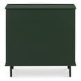 thumbnail image 4 of Moe's Home Collection Reagan 3 Drawer Nightstand Deep Green Wood Nightstands, 4 of 6