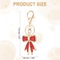 thumbnail image 2 of Bow Keychain for Women, Bag Purse Charm Rhinestone Bow Accessories for Key Handbag Red, 2 of 7