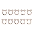thumbnail image 2 of Bling Rhinestone O Rings, Portable Round Carabiner Clip Snap Hooks Rustproof DIY Attractive Zinc Alloy 10pcs Plated Surfaces  For Key Chains For Backpacks, 2 of 8