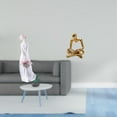 thumbnail image 2 of Figura de de una dama, escultura moderna nórdica, estatua de una joven pensadora abstracta y creativa, adorno artesanal para la decoración d, 2 of 8