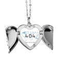 thumbnail image 1 of Programador error 404 pagina no en la tierra Alas de ángel collar colgante regalo de moda Unbranded M, 1 of 3