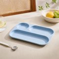 thumbnail image 4 of Divided Serving Tray,RectangularCompartment Snack Plate Portion Control Dish for Dining Table Picnic Camping, 4 of 7