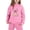 Pink, variant on Holographic Rainbow Big Bow Single Ghost Kids Halloween 2 Piece Tracksuit, Polyester Stretch Hoodie Jogger Outfit for Toddler Girls Holiday Costume(Blue120)
