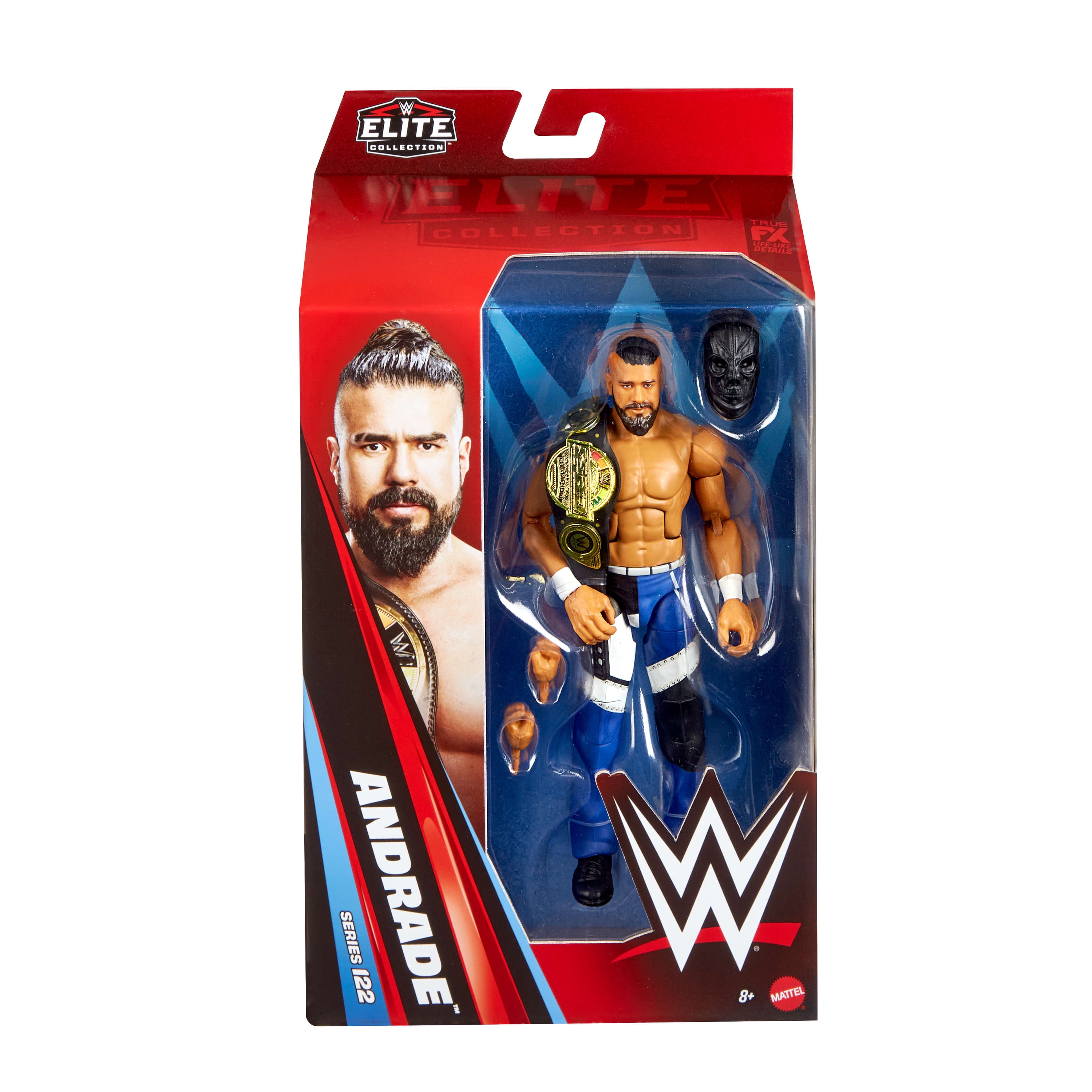 WWE Elite Andrade Action Figure, Series #122 Set, 6-inch Collectible with Articulation & Accessories