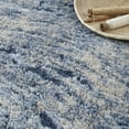 thumbnail image 6 of Nourison Luxurious Shag Abstract Modern Light Blue 5'3" x 7'3" Area Rug, Plush, Bedroom, Kitchen, Living Room, (5' x 8'), 6 of 8