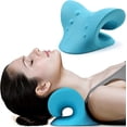 thumbnail image 2 of Neck and Shoulder Relaxer, Cervical Traction Device,Pillow Neck Stretcher(Blue), 2 of 4