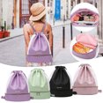thumbnail image 1 of onlyliua Ofertas Flash Del Día Solo Online Bolsa de Gimnasio con Separación de Ropa Seca y Húmeda, Bolsa de Natación, Almacenamiento de Playa, Mochila para Equipo Deportivo, Bolso Pequeño para Mujer, 1 of 5