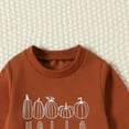 thumbnail image 6 of Youmylove Toddler Girls Long Sleeve Letter Prints T Shirt Pullover Tops Bell Bottoms Pants Kids Outfits Toddler Girl Clothes, 6 of 6