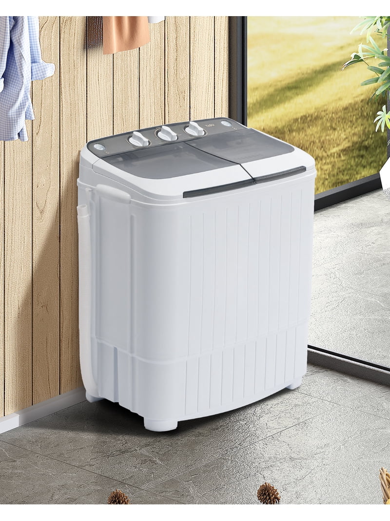 companion single tub wash and spin combo Bonusall 18Lbs Portable Washing Machine, Compact Laundry Washer with Dryer, Mini Semi-Automatic Washing Machine for Apartments, Dorms, RVs Camping, Energy Saving, Blue : Appliances minute wash timer and 5 Adnoom Portable Washer 30lbs, 2-in-1