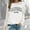 White, variant on Sweatshirt for Women Long Sleeve Sweatshirt Pullovers for Women White Crewneck Winter Sweatshirts Young Women