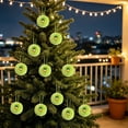 thumbnail image 6 of Bklubk Christmas Ornaments Faux Ball Hanging Decorations With Santa Snowman Mini Cute Baubles For Christmas Tree Wreath Home, 6 of 7
