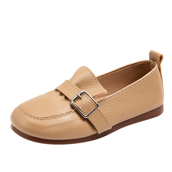 EnJoCho Fashion Spring Summer Children's Casual Shoes Girls' Leather Shoes Flat Sole Soft Comfortable Dress Shoes Toddler Cute Princess Casual Shoes Ballet Dance Shoes School Home Wear
