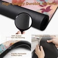 thumbnail image 3 of Coffee Mat for Countertops, Watercolor Painting Flower Dish Drying Mat 2 Pcs for Kitchen Coffee Bar Accessories, Coffee Maker Espresso Machine Dish Rack Hide Stain Rubber Backed 12x19in, 3 of 6