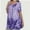 Purple, variant on Womens Short Sleeve Casual Loose Fit Flare Swing Tunic Tops Basic T-Shirt Plus Size