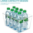 thumbnail image 3 of Clear Plastic Storage Bins for Pantry Food Storage Containers with Handle for Cabinet Kitchen Countertops Cupboard Fridge Pantry Organizers Large, 3 of 7
