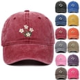 thumbnail image 6 of Floral Embroidered Baseball Cap,Elegant Casual Peaked Hat,Outdoor Sun Protection Cap,Elegant Floral Embroidered Baseball Cap Delicate Embroidere Lightweight Breathable Peaked Hat for Dress,Black, 6 of 8