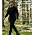 thumbnail image 2 of 2 Pack Thermal Underwear Long Johns for Men Fleece Lined Base Layer Tops and Bottoms Set Cold Weather Clothing Gear Winter Gift, 2 of 6