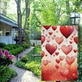 thumbnail image 4 of PHYHOO  Valentines Day Garden Flag Double Sided, Small Burlap Welcome Spring Love Heart Garden Yard Flags for Anniversary Wedding Valentines House Outdoor Decor White, 4 of 6