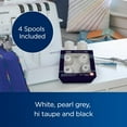 thumbnail image 2 of Brother Premium Serger Thread Assortment, 4 Spools, White / Pearl Grey / Hi Taupe / Black, 2 of 4
