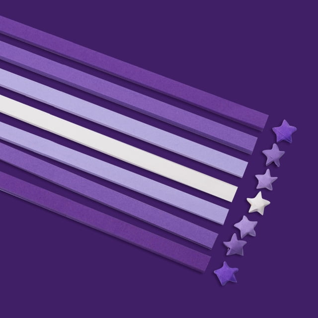 Tira de origami de estrellas impresas con dibujos animados, trébol de cuatro hojas, estrellas navideñas, paquete de papel hecho a mano en color para origami