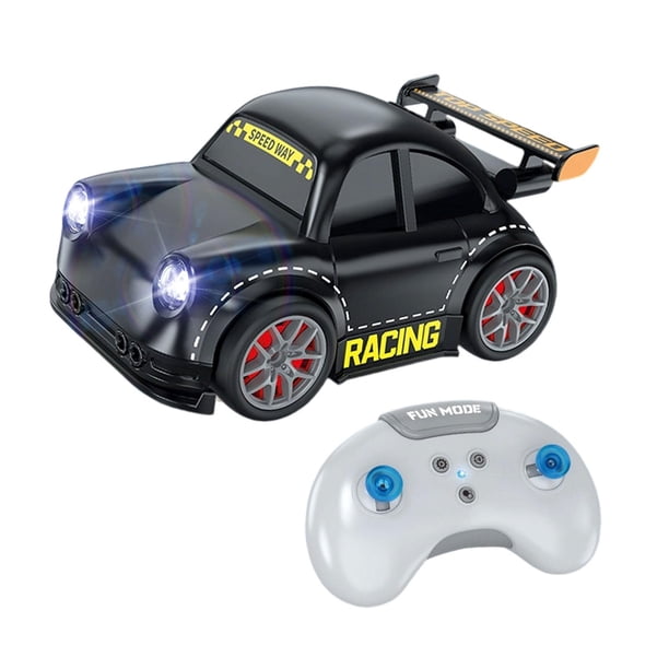 Coche de control remoto Juguete educativo Modo seguimiento Modo escape Vehículo RC Coche RC para Negro