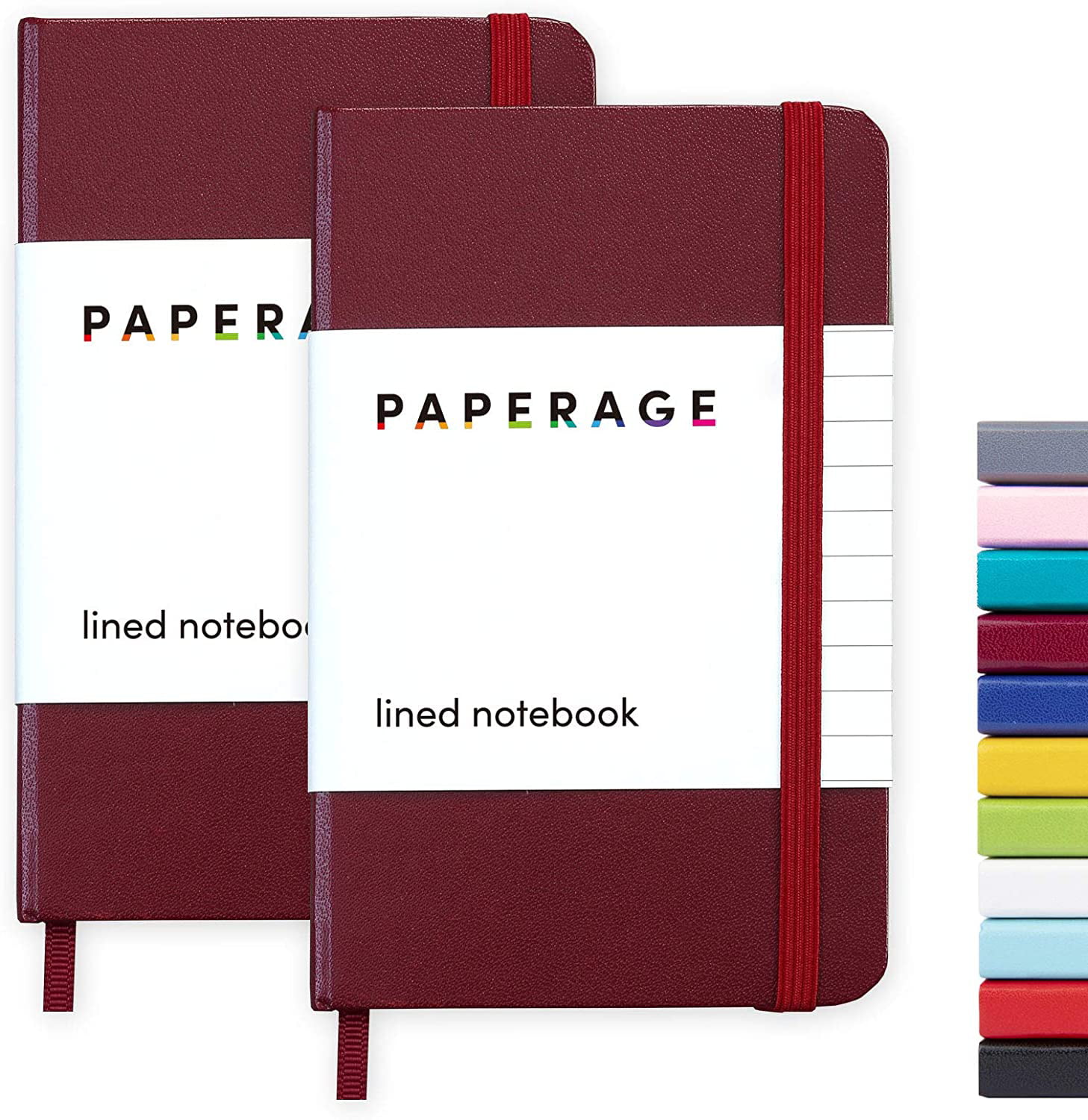 2 HARDBACK NOTEBOOKS A6 Ruled Paper Writing School Office Small Jotter/Book/Pad 