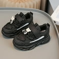 thumbnail image 2 of Karoyedx Girls Tennis Shoes Kids Sneakers School Shoes Walking Running Toddler/Big/Little Kid Hook & Loop Breathable Mesh Non-Slip Lightweight Black Size,8.5, 2 of 6