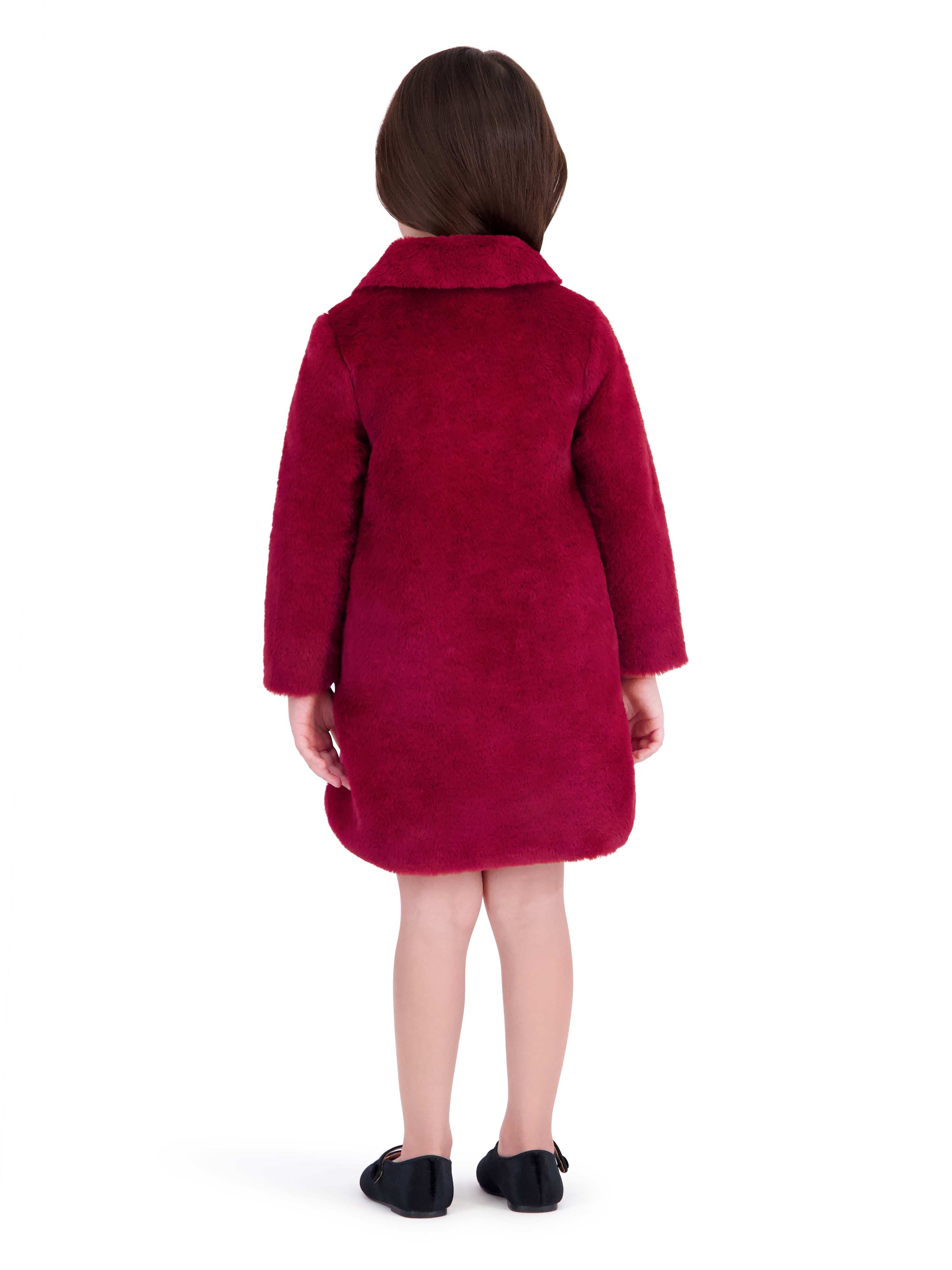 Kensie Toddler Girl Sleeveless Plaid Dress and Velvet Coat Set, Sizes 12 Months-3T