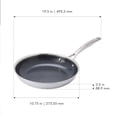 thumbnail image 4 of Henckels Paradigm Ceramic 10-inch Stainless Steel Dual Performance Fry Pan, 4 of 9