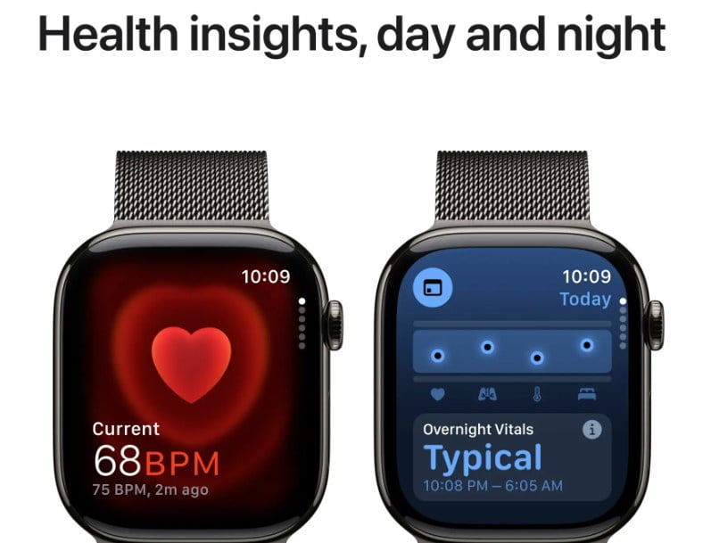 Restored Apple Watch Series 10 GPS + Cellular 42MM Jet Black Aluminium Case with Stainless Steel Slate Link Bracelet (Refurbished)