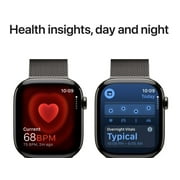 Restored Apple Watch Series 10 (GPS, 42mm) Jet Black Aluminum Case with Black Solo Loop - Small Band