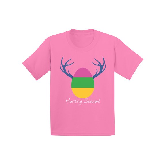 Awkward Styles Hunting Season Youth Shirt Easter T Shirt Kids Easter Holiday Outfit for Girls Easter Shirt for Boys Easter Egg Hunt Shirt Easter Hunt Tshirt Funny Easter Party Gifts for Kids